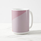 Aangepast monogram, bleek roze tri-tone koffie mok (Voorkant rechts)