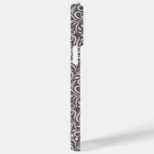 Aangepast Monogram Bloemen Blad Patroon Case-Mate iPhone Case (Achterkant / Rechts)