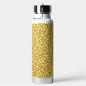 Aangepast Monogram Bloemen Blad Patroon Waterfles (Rechts)