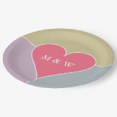 Aangepast monogram bord voor harspatroon (Gekanteld)