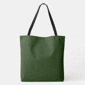 Aangepast monogram, bosgroen XL Tote Bag (Achterkant)