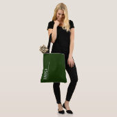 Aangepast monogram, bosgroen XL Tote Bag (Op model)