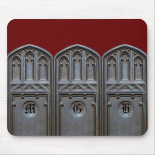 Aangepast monogram Bronze Tudor Gothic Arch Muismat