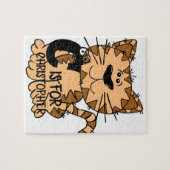 Aangepast monogram C is voor katten die schattig k Legpuzzel (Horizontaal)