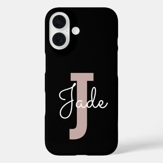 Aangepast Monogram Cadeau voor Namen beginnend met Case-Mate iPhone Case (Achterkant)