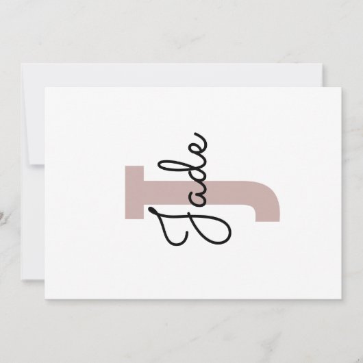 Aangepast Monogram Cadeau voor Namen beginnend met Kaart (Voorkant)