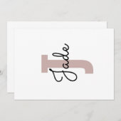 Aangepast Monogram Cadeau voor Namen beginnend met Kaart (Voorkant / Achterkant)