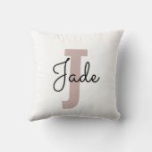 Aangepast Monogram Cadeau voor Namen beginnend met Kussen (Achterkant)
