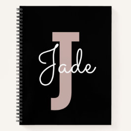 Aangepast Monogram Cadeau voor Namen beginnend met Notitieboek
