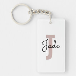 Aangepast Monogram Cadeau voor Namen beginnend met Sleutelhanger