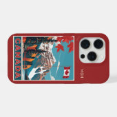 Aangepast monogram Canada Reisposter iPhone Hoesje (Achterkant horizontaal)