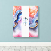 Aangepast monogram canvas afdruk (Insitu (Houten vloer))