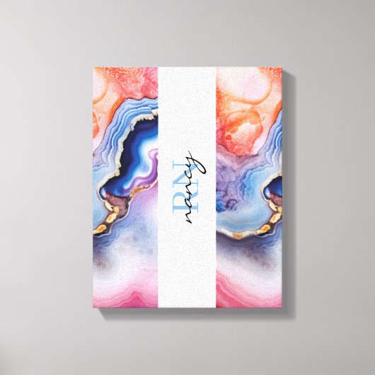 Aangepast monogram canvas afdruk (Voorkant)