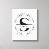 Aangepast monogram canvas afdruk (Voorkant)