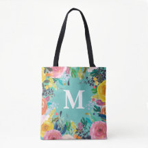 Aangepast monogram canvas tas, geverfd