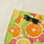 Aangepast monogram Citrus Strandlaken (In situ)