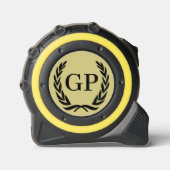 Aangepast monogram crest logo rolmaat (Voorkant)