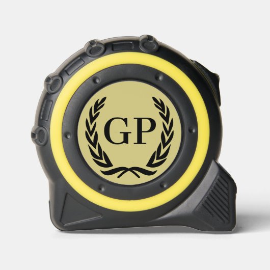 Aangepast monogram crest logo rolmaat (Voorkant)