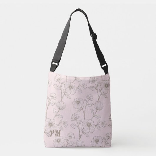 Aangepast monogram crossbody tas (Voorkant)