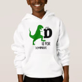 Aangepast monogram D is voor Dinosaur schattige T  (Voorkant)
