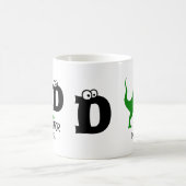 Aangepast monogram D is voor Dinosaur schattige T Koffiemok (Center)
