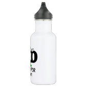 Aangepast monogram D is voor Dinosaur schattige T Waterfles (Rechts)