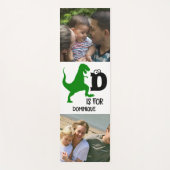 Aangepast monogram D is voor Dinosaur schattige T Yogamat (Voorkant)