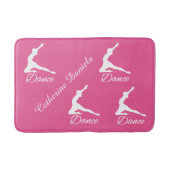 Aangepast monogram DANCE en kleurbadmat Badmat (Voorkant)