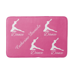 Aangepast monogram DANCE en kleurbadmat Badmat