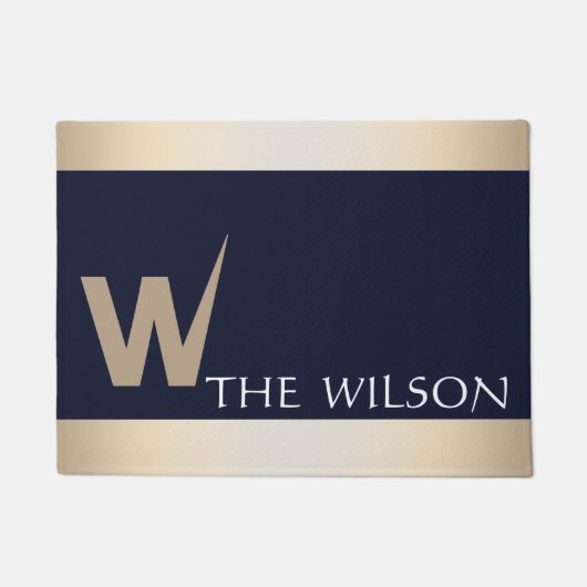 Aangepast monogram deurmat (Voorkant)