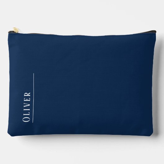 Aangepast monogram, donker marineblauw etui (Voorkant)