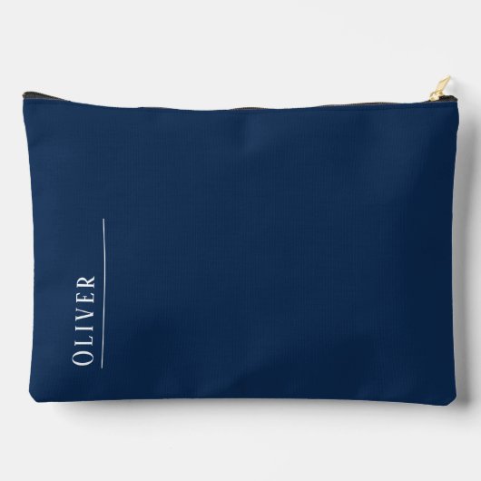 Aangepast monogram, donker marineblauw etui (Achterkant)