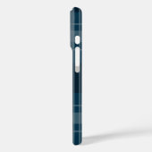 Aangepast Monogram Donkerblauw Plakt Case-Mate iPhone Case (Achterkant / Links)