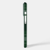 Aangepast Monogram Donkergroen Plakt Case-Mate iPhone Case (Achterkant / Links)