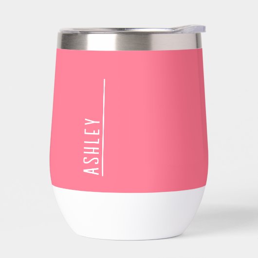 Aangepast monogram, dramatisch roze (Links)