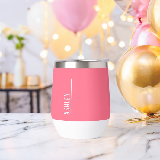 Aangepast monogram, dramatisch roze (Vrijgezellenfeest)