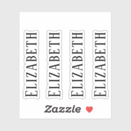 Aangepast monogram, eenvoudig modern sticker