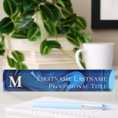 Aangepast Monogram Elegant Modern Abstract Acryl Naambordje