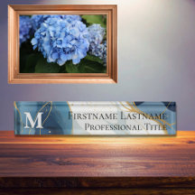 Aangepast Monogram Elegant Modern Marmer Acryl