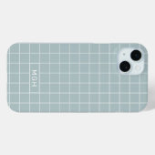 Aangepast monogram en geometrisch kleurenpatroon Case-Mate iPhone case (Achterkant (horizontaal))