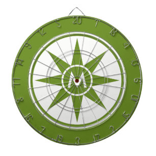 Aangepast monogram en kleurenbordpapier dartbord