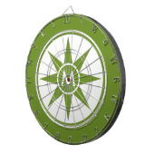 Aangepast monogram en kleurenbordpapier dartbord (Voorkant Rechts)