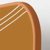 Aangepast monogram en naam bruin  pickleball paddle (Links Detail)