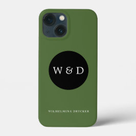 Aangepast monogram en naam Case-Mate iPhone case