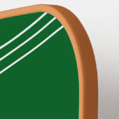 Aangepast monogram en naam groen pickleball paddle (Links Detail)