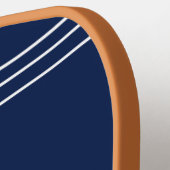 Aangepast monogram en naam Navyblauw Pickleball Paddle (Links Detail)