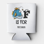 Aangepast monogram F is bestemd voor de illustrati Blikjeskoeler (Voorkant)