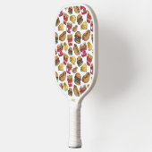 Aangepast Monogram Fast Food Patroon Pickleball Paddle (Links)