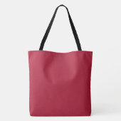 Aangepast monogram, feestelijk rood XL Tote Bag (Achterkant)