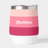 Aangepast monogram, felroze retro typografie (Links)